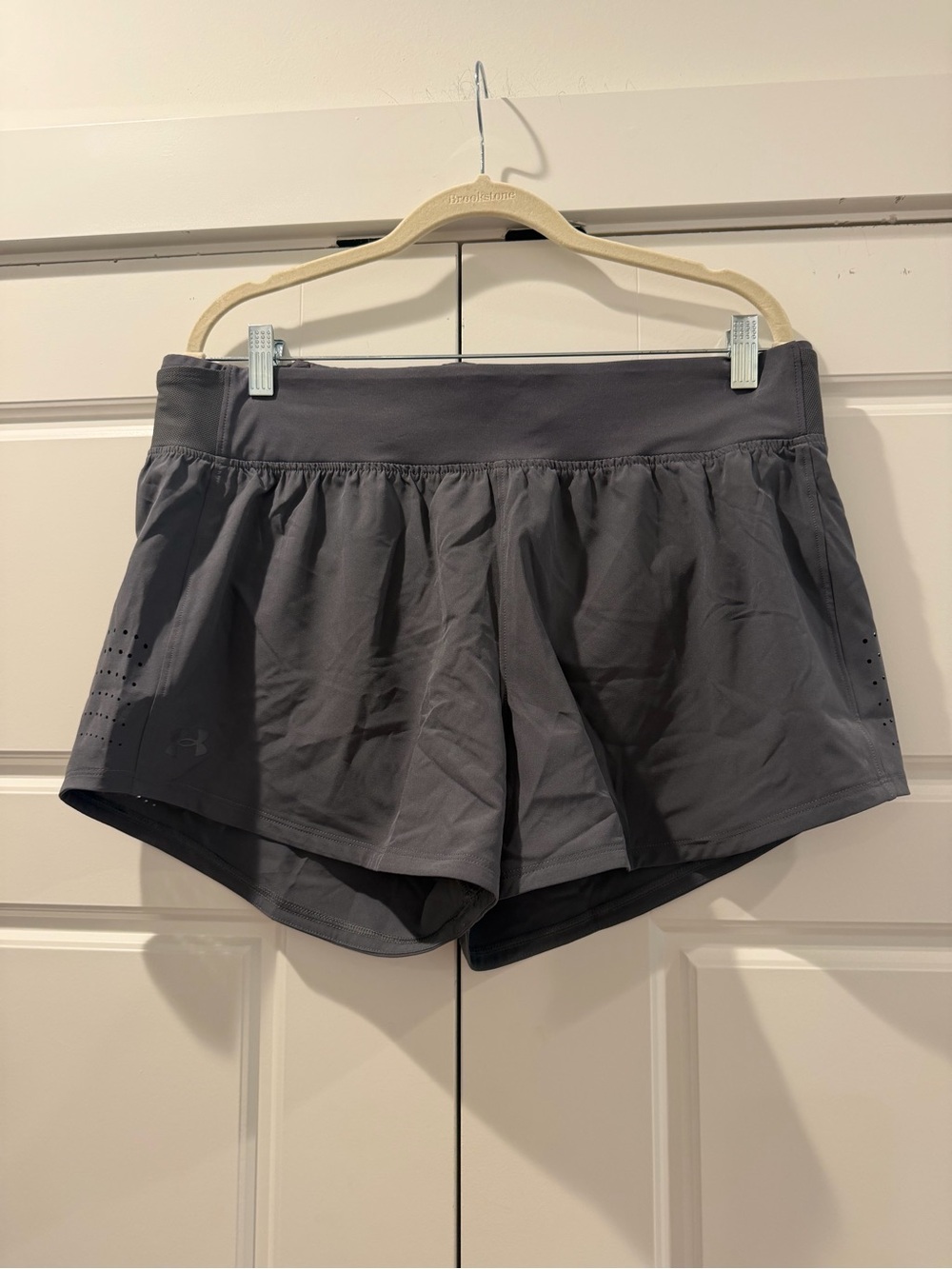 Under Armour Women's Charcoal Athletic Running Shorts